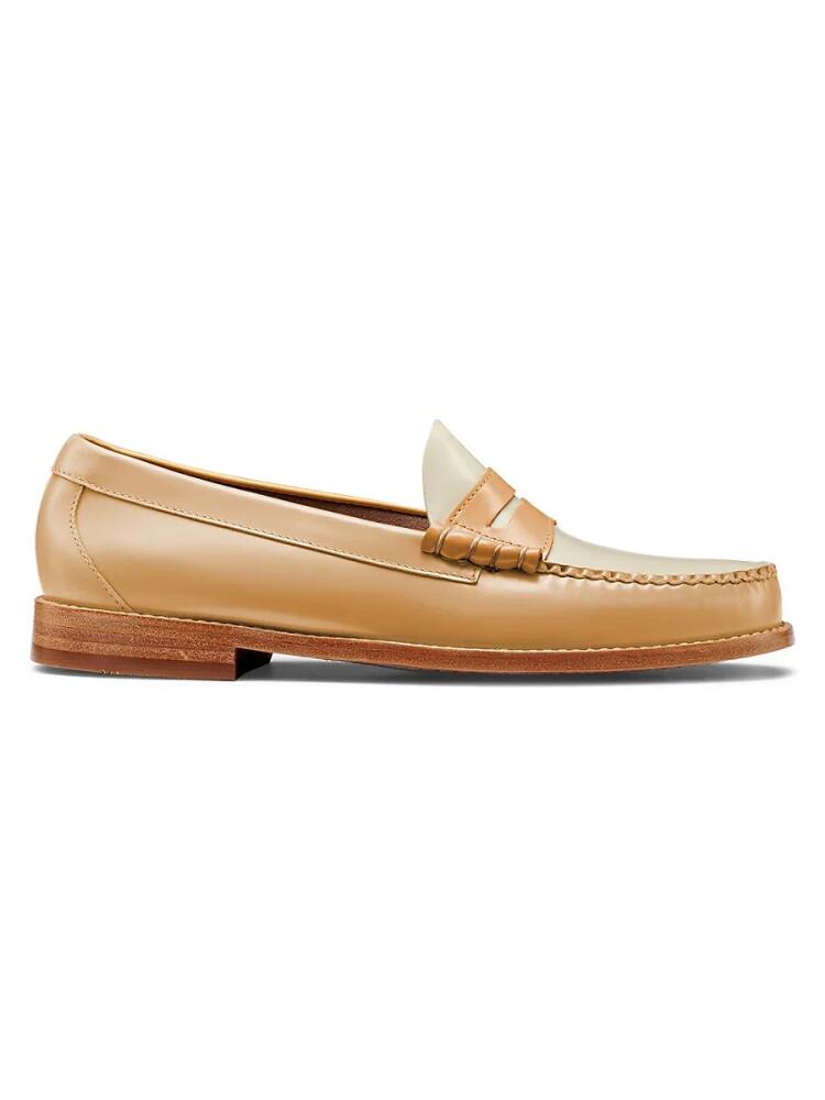 G. H. Bass Men's Larson Tonal Leather Loafers - Cream Cover