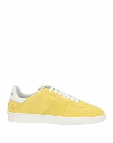 Pantofola D'oro Man Sneakers Yellow Soft Leather Cover