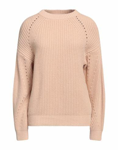 N. o.w. Andrea Rosati Cashmere Woman Sweater Sand Cashmere, Viscose, Wool, Polyamide Cover