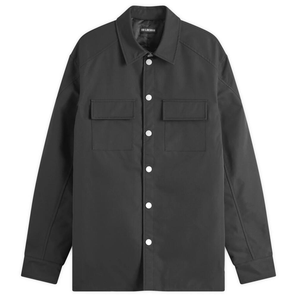 Han Kjobenhavn Men's Washed Overshirt in Black Cover