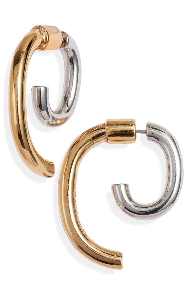 DEMARSON Luna Convertible Two-Tone Earrings in Gold/Silver Cover