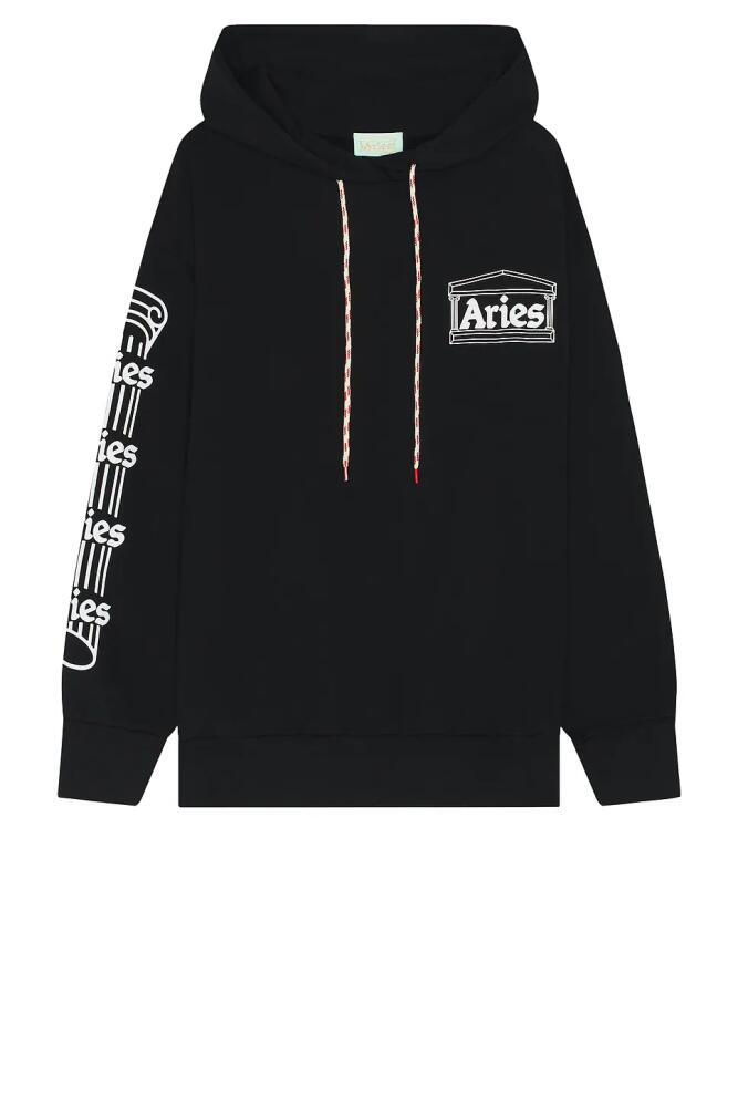 Aries Column Hoodie in Black Cover