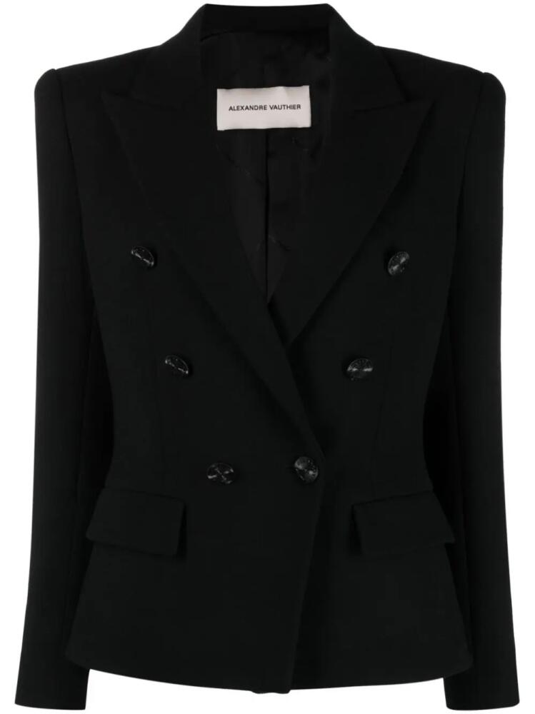 Alexandre Vauthier double-breasted wool blazer - Black Cover