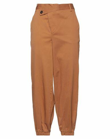 Aglini Woman Pants Camel Cotton, Elastane Cover