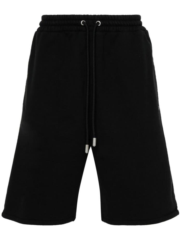 Off-White Diag-stripe cotton shorts - Black Cover