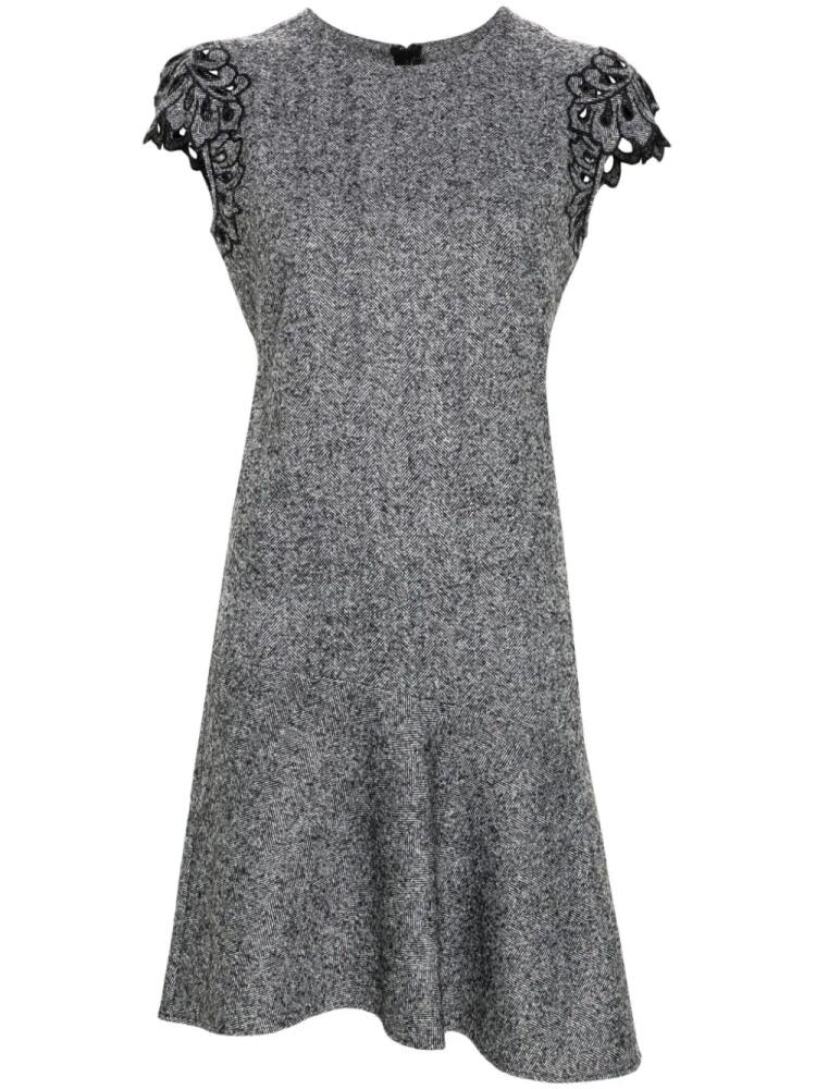 Ermanno Scervino herringbone mini dress - Grey Cover