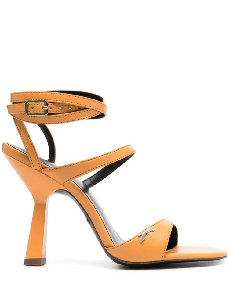 Patrizia Pepe 100mm ankle-strap sandals - Orange Cover