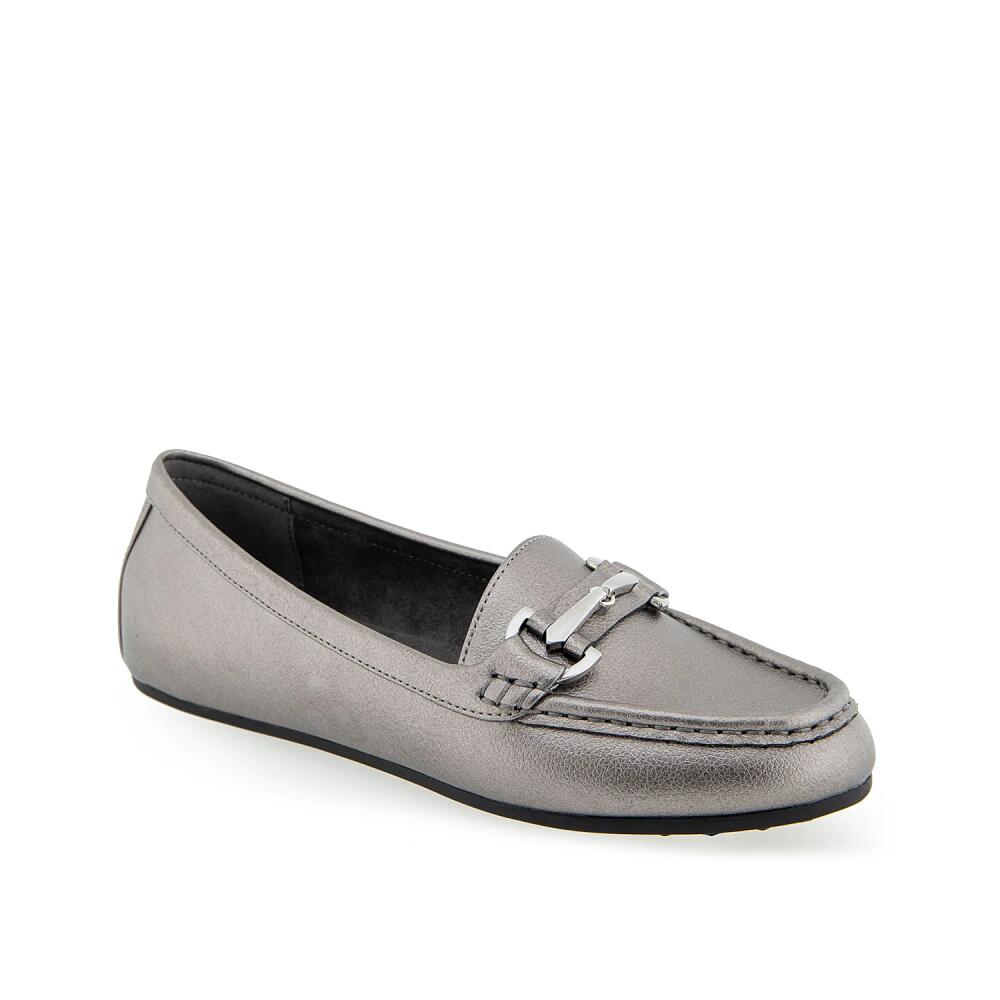 Aerosoles Day Drive Loafer | Women's | Silver Metallic Cover