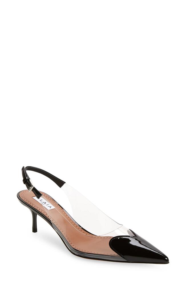 Alaïa Love Heart Kitten Heel Slingback Pump in Black Cover