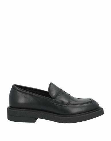 Carmens Woman Loafers Black Leather Cover