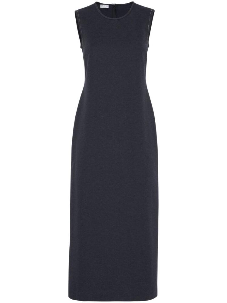 Brunello Cucinelli sleeveless midi dress - Black Cover