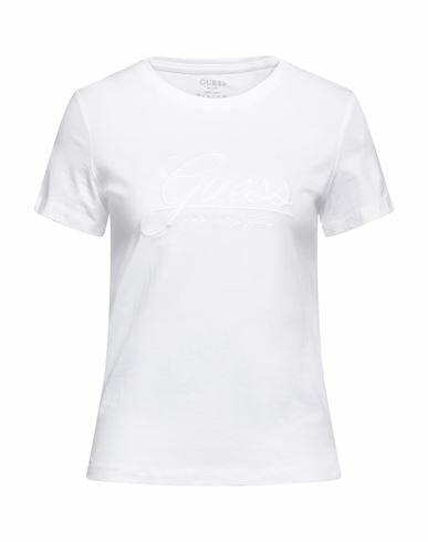 Guess Woman T-shirt White Cotton Cover