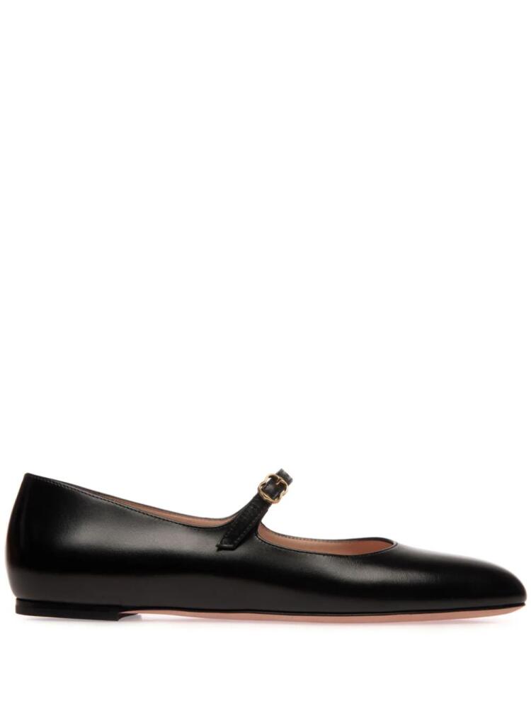 Bally brushed leather mary-jane shoes - Black Cover