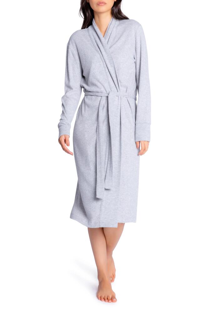 PJ Salvage Peachy Rib Knit Robe in Heather Grey Cover