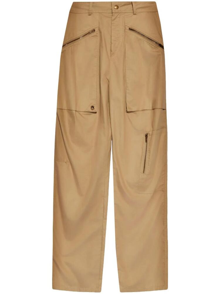 ISABEL MARANT Jolande cotton cargo trousers - Neutrals Cover