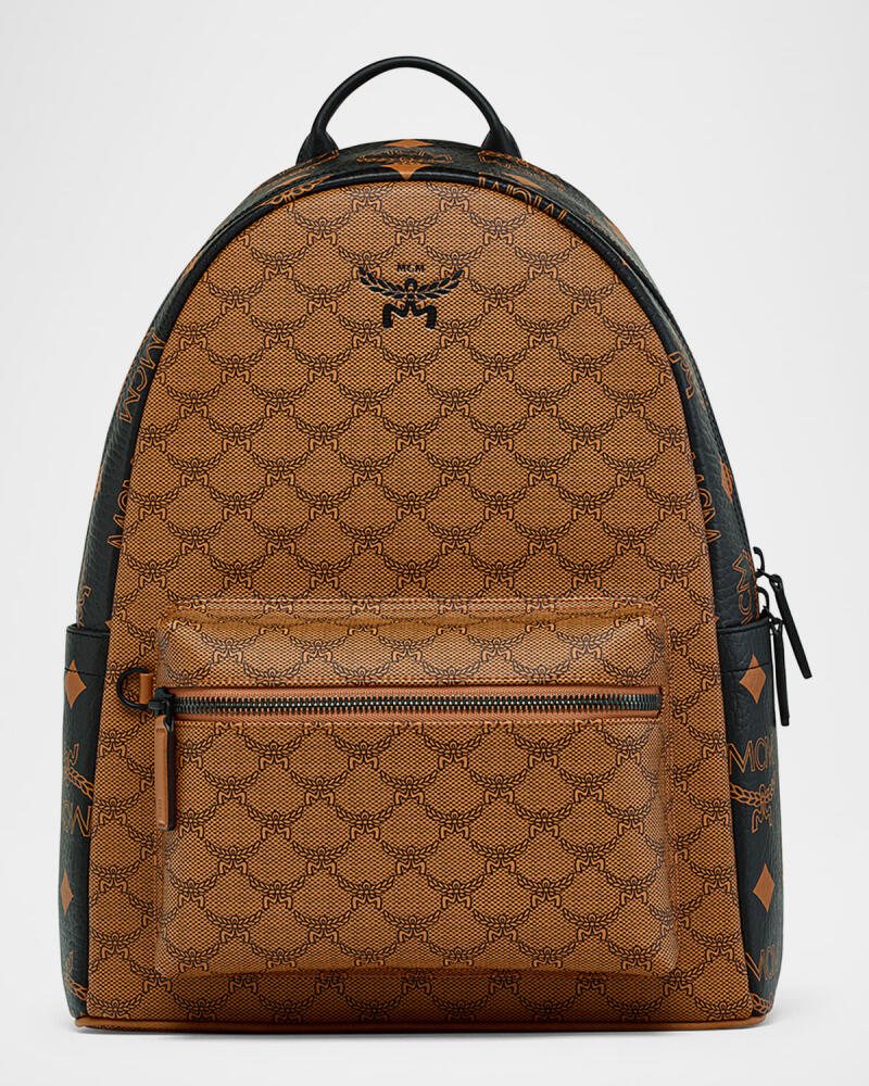 MCM Men's Stark Monogram Mix Backpack Cover