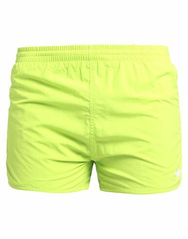 Speedo Man Swim trunks Acid green Recycled polyamide Cover