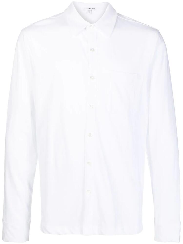 James Perse long-sleeve knit shirt - White Cover