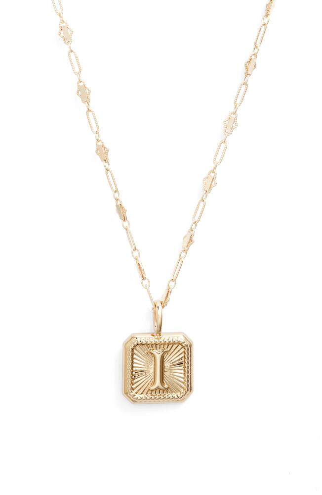 MIRANDA FRYE Harlow Initial Pendant Necklace in Gold - I Cover