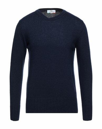 Giulio Corsari Man Sweater Midnight blue Wool, Viscose, Polyamide, Cashmere Cover