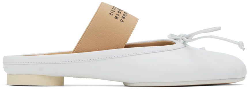 MM6 Maison Margiela White Anatomic Slip-On Loafers Cover