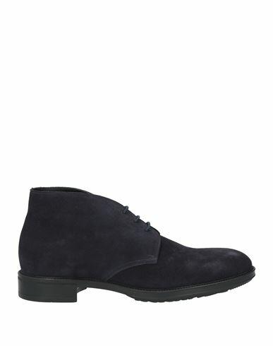 Doucal's Man Ankle boots Navy blue Soft Leather Cover