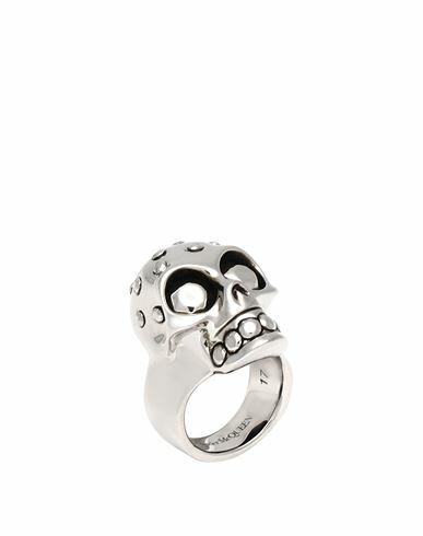 Alexander Mcqueen Man Ring Silver Brass Cover