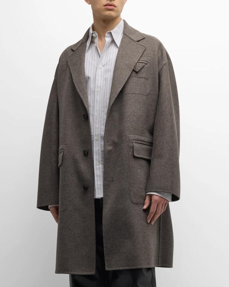 Bottega Veneta Men's Wool-Cashmere Topcoat Cover