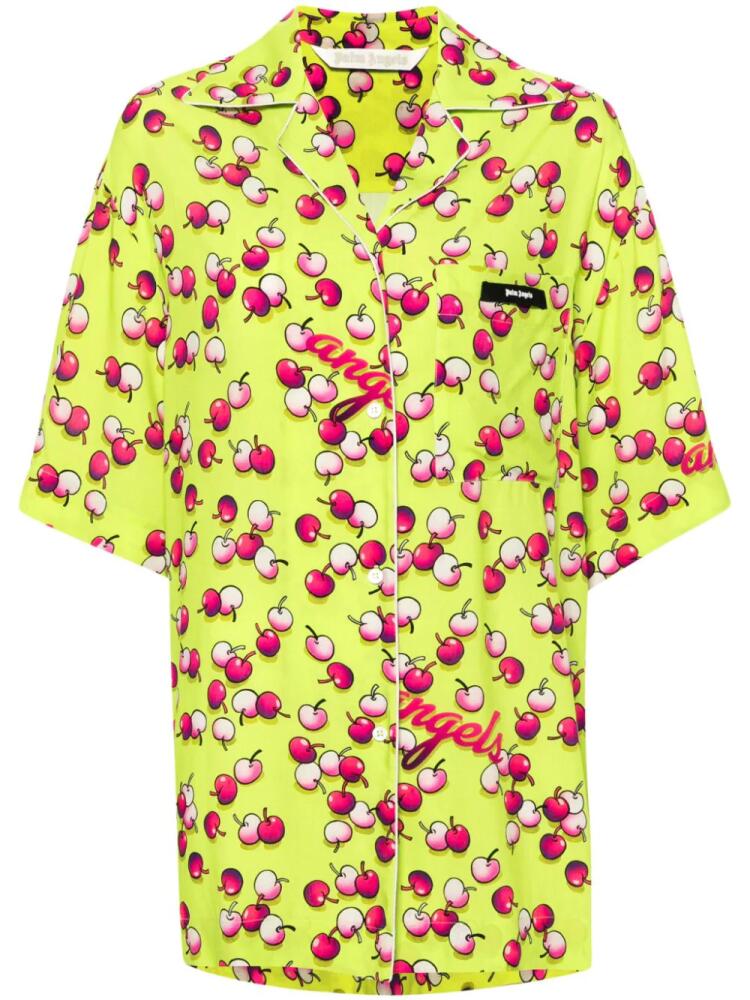 Palm Angels cherries-patterned short-sleeved shirt - Green Cover