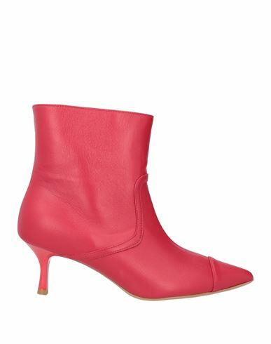 Doop Woman Ankle boots Red Leather Cover