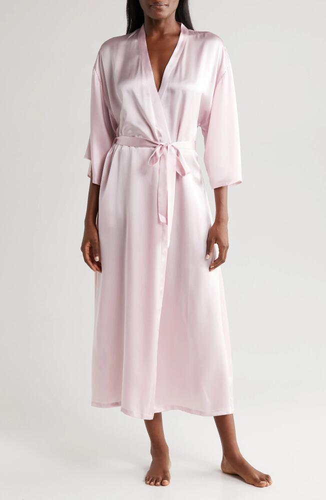 Nordstrom Washable Silk Longline Robe in Pink Cake Cover