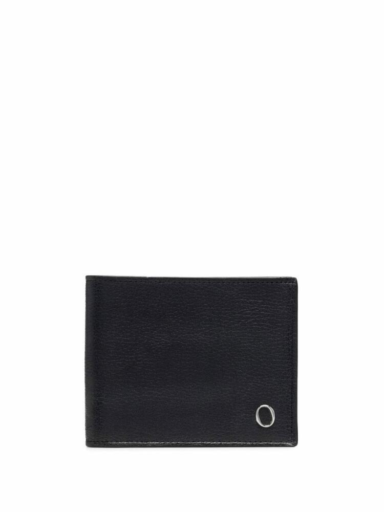 Orciani logo-plaque bifold wallet - Black Cover