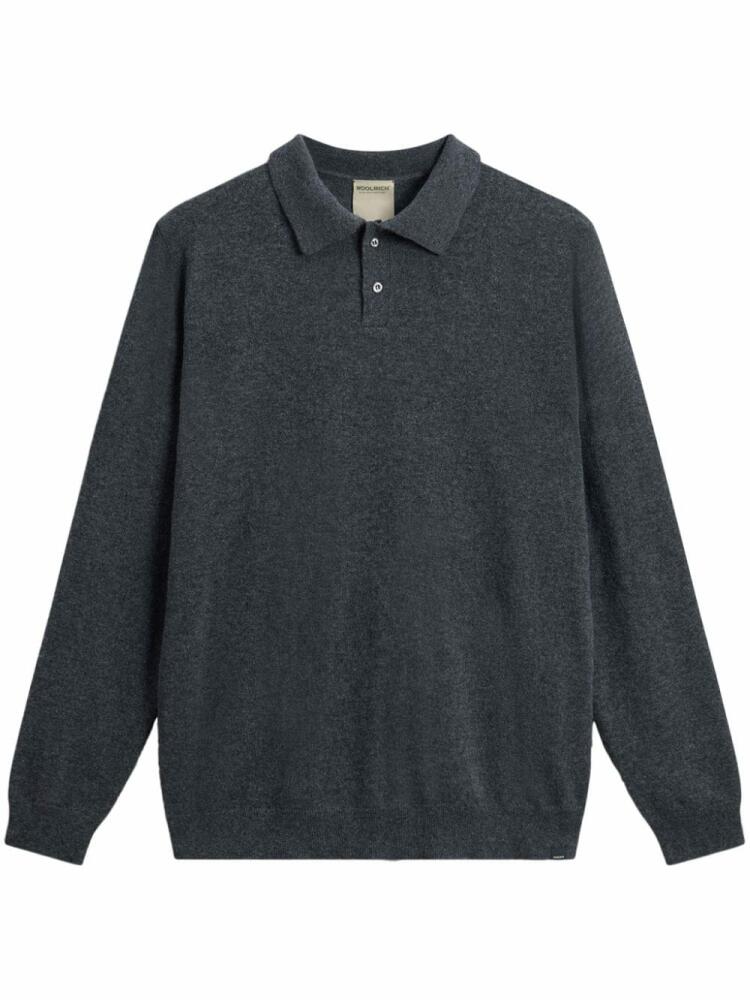 Woolrich polo collar cashmere sweater - Grey Cover