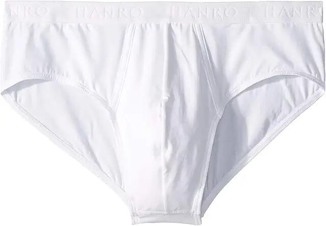 Hanro Cotton Essentials Brief (White) Men's Underwear Cover