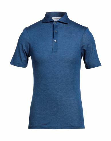 Gran Sasso Man Polo shirt Blue Cotton Cover