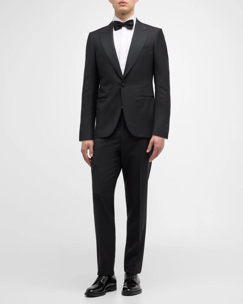 ZEGNA Men's Wool-Mohair Solid Tuxedo Cover