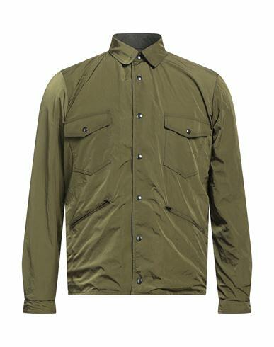 Brian Dales Man Jacket Military green Polyester Cover