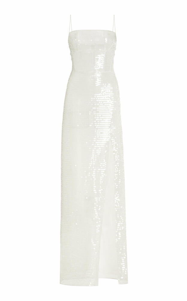 Nensi Dojaka - Kendall Sequined Maxi Dress - White Cover