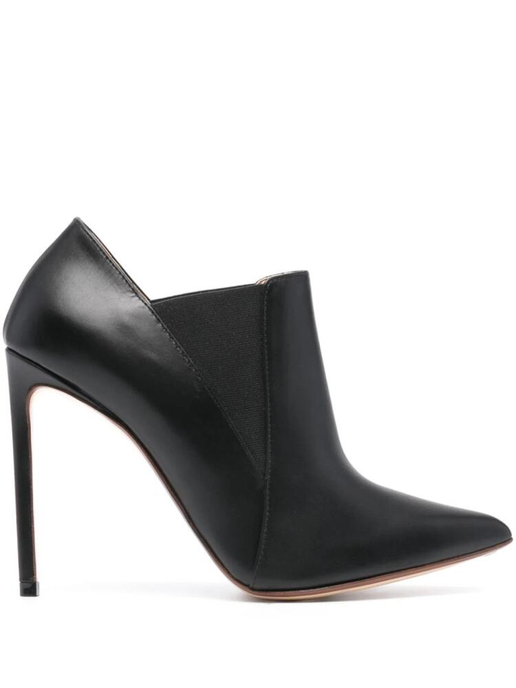 Francesco Russo 110mm pointed-toe leather boots - Black Cover