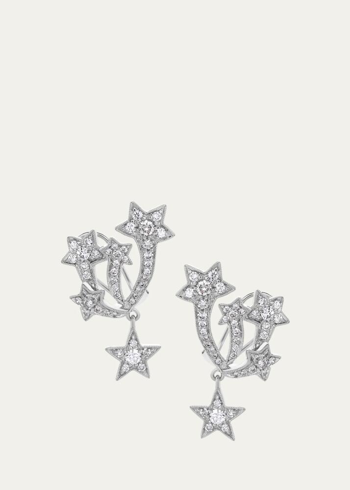 Stefere 18k White Gold Diamond Earrings from Stars Collection Cover