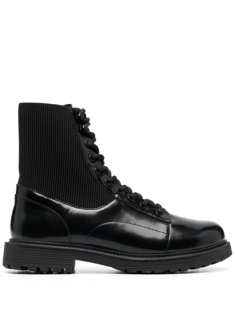 Diesel Alabama elasticated-panel combat boots - Black Cover