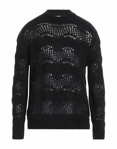 Saint Laurent Man Sweater Black Mohair wool, Polyamide, Wool, Elastane Cover