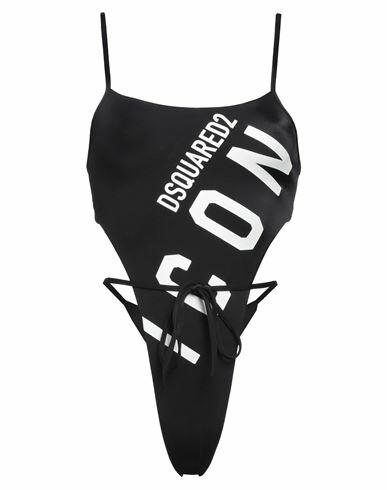 Dsquared2 Woman One-piece swimsuit Black Polyamide, Elastane Cover