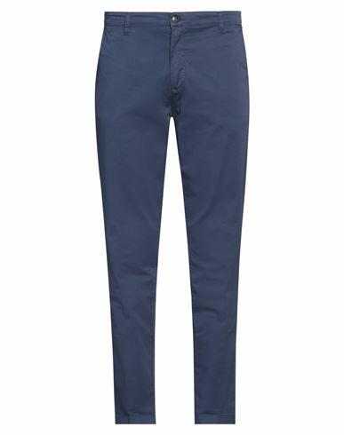 Herman & Sons Man Pants Midnight blue Cotton, Elastane Cover