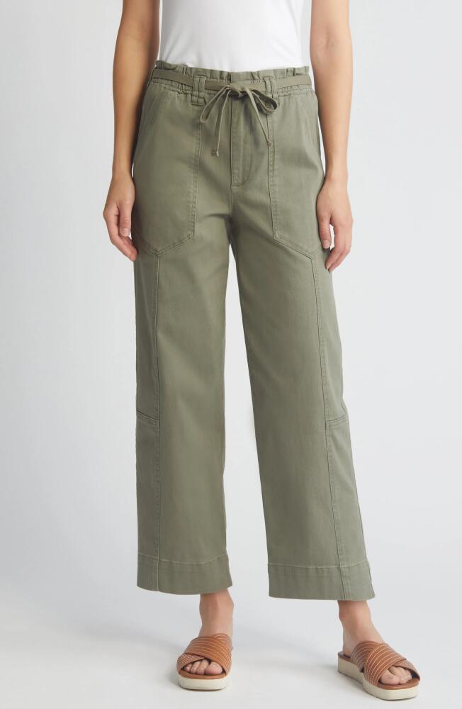 Wit & Wisdom Skyrise Paperbag Waist Crop Pants in Laurel Oak Cover