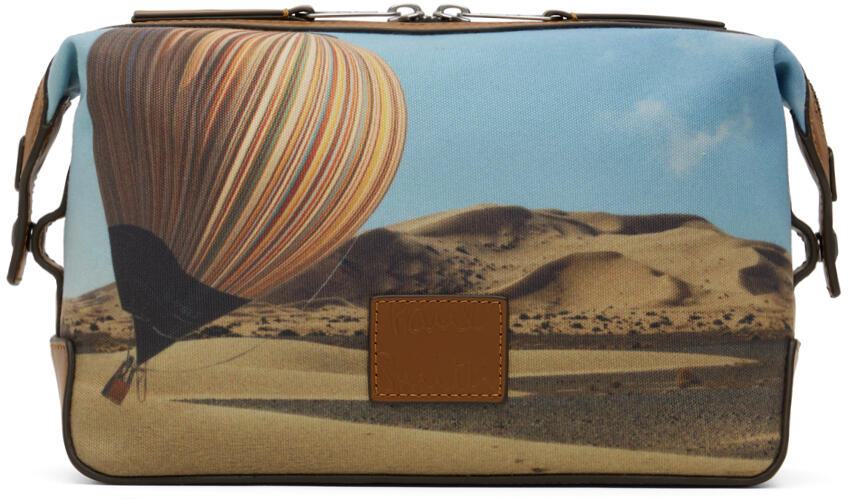 Paul Smith Multicolor Signature Stripe Balloon Print Wash Pouch Cover