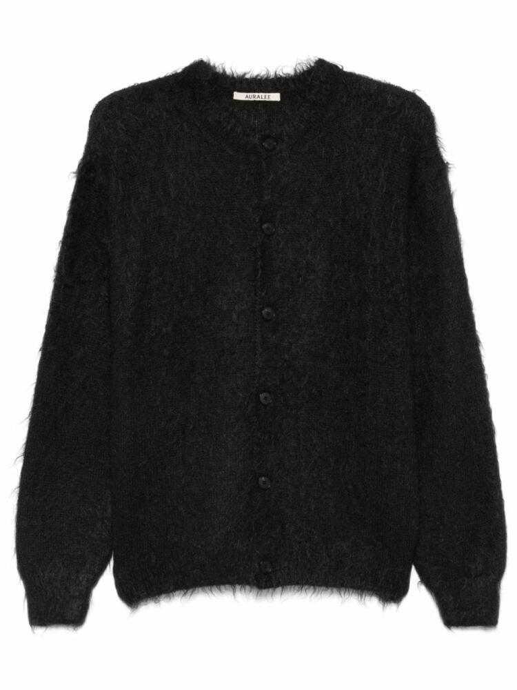 Auralee brushed knit cardigan - Black Cover