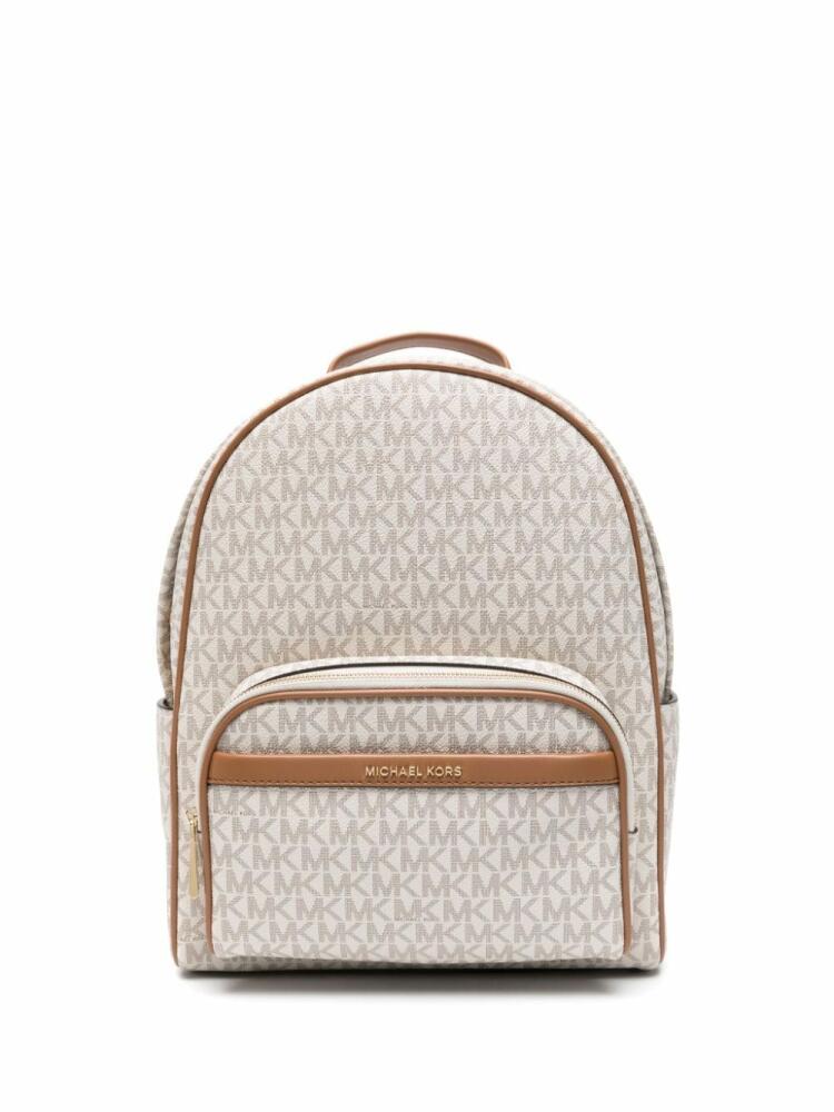 Michael Michael Kors medium jacquard backpack - Neutrals Cover