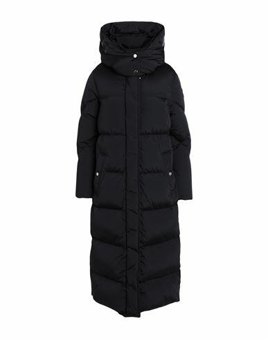 Woolrich Aurora Long Parka Woman Puffer Black Polyamide, Elastane Cover