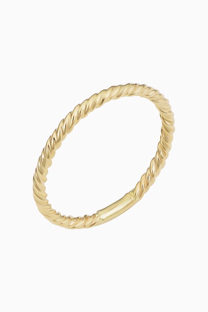 Oradina 14K Yellow Gold Stackable Dawn Ring Cover